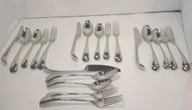 8-service Dansk 032316089370 International Torun Stainless Flatware 5 Piece Setting 18/8-service For 4 #3