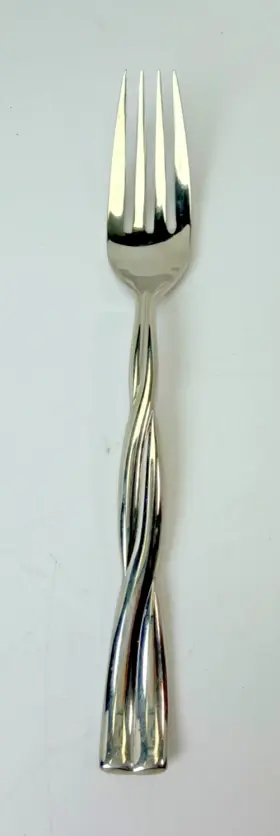 19261 Dansk Single Silverware Glossy Aalto Salad Fork 6 7/8 Inch Replacement Twist Handle