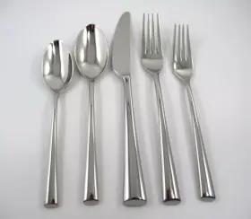 750609 Dansk New 43-piece Lot Bistro Cafe Flatware Set 18/10 Stainless Steel