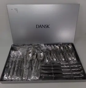 Dansk 905689597970 Nib-dansk Leaf Tea Time Set 30 Pc Stainless Flatware-knife/spoon/fork/coffee