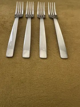 Das1 Dansk Stainless Silverware - 4 Salad Forks