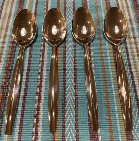 Das50 Dansk International 4 Oval Soup Spoons Spoon Stainless Steel 18/10