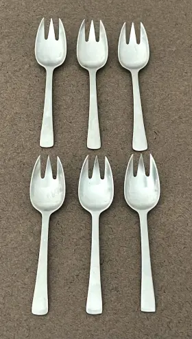 Das53 Dansk Designs Denmark Stainless Steel Baby Fork Set Of 6 Made In Finland