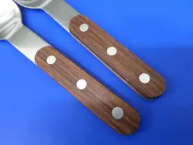 Das6 Dansk 2 - Wood Handle Rivets Stainless Japan Flatware 6 3/8 Inch Teaspoons #2