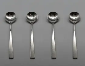 Dansk Dasron/tsx4 Stainless Flatware - Rondure Teaspoons Set Of Four New