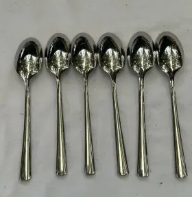 M6487 Dansk 6 Bistro Cafe 18/10 Stainless Tablespoon Serving Spoon 8 3/8 Inch #2