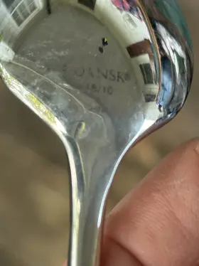 M6488 Dansk 8 Pc.. Bistro Cafe Stainless 18/10 Teaspoons Flatware 6.5 Inch #3