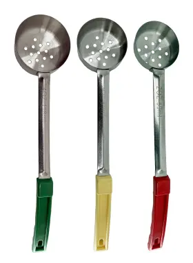 Dsb234ps Dashers Spice & Beans 3 Pack Stainless Steel Portion Control Serving Spoons 2oz 3oz 4oz Perforated