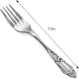 Decorrack 313103877890 Heavy Duty Dinner Forks Stainless Steel Table Flatware Set Of 12 Durable #3