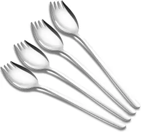 Dgr 313086566545 Sporks 4 Pack 18/10 Spork Stainless Steel Metal For Everyday Household