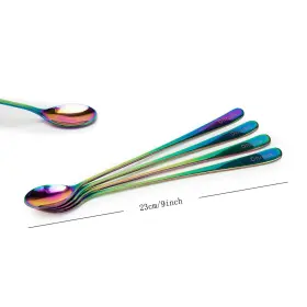 Dhrbsx 637673289069 Long-handled Ice Tea Spoon Cocktail Stir Spoons Stainless Steel Coffee Spoo #2