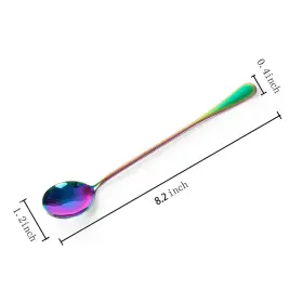 Dhrbsx 696576959028 Long-handled Ice Tea Spoon Cocktail Stir Spoons Stainless Steel Coffee Spoo #2