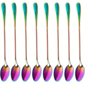 8541931281 Dhrbsx Long-handled Ice Tea Spoon Cocktail Stir Spoons Stainless Steel Coffee Spoo