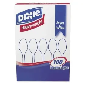 Dix-th207 Dixie Dix Th207 Disposable Teaspoon Heavy Weight Pk1000
