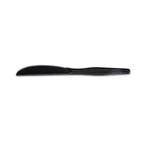 Km507 Dixie Plastic Tableware Heavy Mediumweight Knives Black 100/box