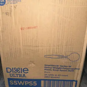 Dusspt5 Dixie Ultra Polypropylene Soup Spoon Set Black