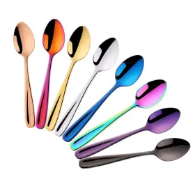 7539819678 Dobuyoo 8 Pieces 18/10 Dessert Spoons Teaspoons Small Coffee Espresso
