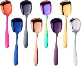 8541930560 Dobuyoo Stianless Steel Soup Spoon Table Set Of 8 Multicolor