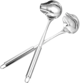 J251e11noe9pm50cr09ybrcn Doitool 2pcs Stainless Steel Sauce Spoon Chocolate Mint Precision Silver