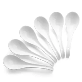 Dowan 783903652872 Soup Spoons Spoon 6 Pieces Ceramic Chinese Asian W
