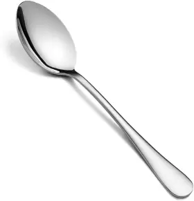 E-far 313102736778 Stainless Steel Teaspoons Set Of 12 Modern Silverware Flatware Dessert Sp