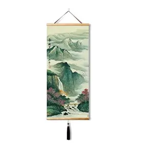 C-a002-12 Eapey Hanging Japanese Scroll Chinese Wall 40l Inch X 16w