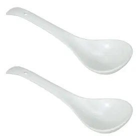Ex1158 Eiks 2 Pack Porcelain Serving Spoon Soup Ladles For Cooking Mixing Stews