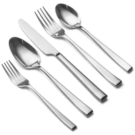 20-xbjm Eiubuie 20 Piece Silverware Set For 4 Premium Stainless Steel Cutlery Mirror Po
