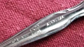 21011 Ekco Eterna Stainless 3 Soup Spoons Mayflower Pattern 7 1/8 Inch #21011 #3