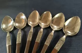 Eks14 Ekco Set Of 6 Eterna Pattern Stainless Oval Place Soup Spoons Korea #3