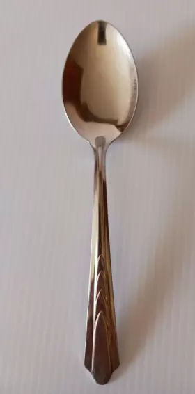 Eks7 Ekco 3 Pcs Chevron Usa Stainless Steel Flatware Solid Serving/soup Spoon #3