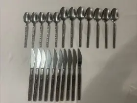 Pieces-eld11 Eldan Eld11 Stainless Flatware 22 Vintage Japan-spoons/knives