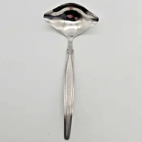 Eld4 Elden Peeress 18/8 Stainless Gravy Ladle Flatware Glossy Burnished Mcm Vtg