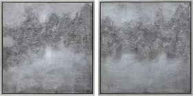 Mar-cb6342-3636-2 Empire Art Direct Fog Abstract Wall Textured Hand Painted Canvas By