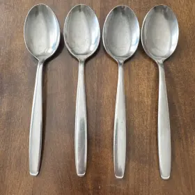 Ems2 Empress Stainless 4 Vintage Mid Century Flatware Tablespoon Japan 7 1/4 Inch