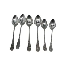 Eps18 Epic Vintage Stainless Flatware 4 Serving And 2 Dinner Spoons Lot Of 6