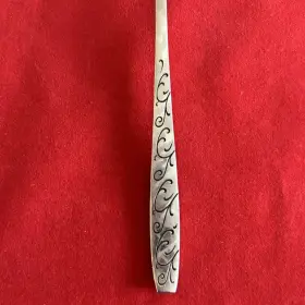 Eps2 Epic Set 7 Custom Stainless Salad Forks Japan Mcm Scroll Pattern Curlicues #2