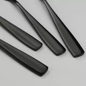 3-tines Er 445010325355 16-piece Dessert Fork Stainless Steel Appetizer Forks Black #2