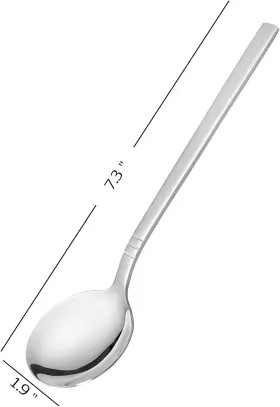 Er 445011758756 Stainless Steel Soup Spoons 12-piece Round Bouillon Spoon