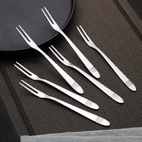 8541927681 Er 12-piece 5.39 Inches Stainless Steel Mini Salad Fruit Forks For Cake Bis #2