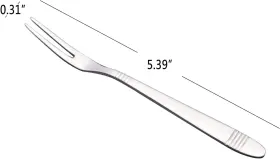 8541927681 Er 12-piece 5.39 Inches Stainless Steel Mini Salad Fruit Forks For Cake Bis #3