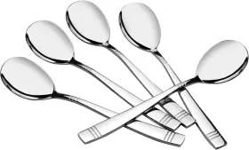 Es 313025311335 6-piece Stainless Steel Buffet Serving Spoon Large Multipurpose