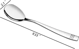 Es 313109485440 6-piece Stainless Steel Buffet Serving Spoons Large Multipurpose Kitchen #2