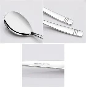 Es 313109485440 6-piece Stainless Steel Buffet Serving Spoons Large Multipurpose Kitchen #3