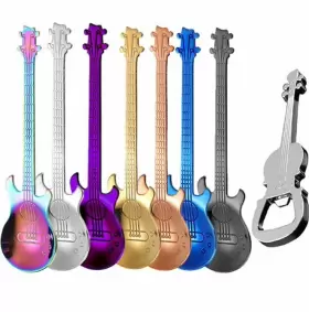 Esrise 824007496198 Guitar Spoons Coffee Teaspoon Musical Gifts For Men Stainless Steel