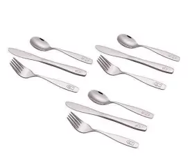 Wf850 Exerz Limited Childrens Flatware Kids Silverware/toddler Utensils 3 X Forks Safe 9pcs #3