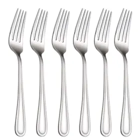 Faderic 972548251777 Salad Forks Set Of 6 Flatware Fork 7-inch Stainless Steel Table Mirro