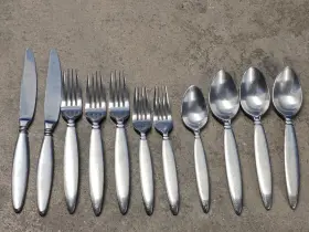 Frw18 Farberware 11 Pcs 18/10 Stainless Knives Spoons Forks