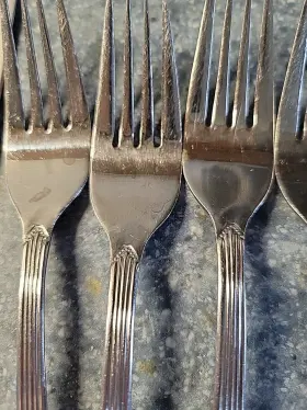 Frw2 Farberware 6pc Stainless Steel 3 Forks 1 Knife 2 Soup Spoons Replacement Pieces #2