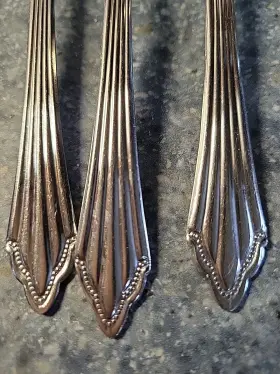 Frw2 Farberware 6pc Stainless Steel 3 Forks 1 Knife 2 Soup Spoons Replacement Pieces #3